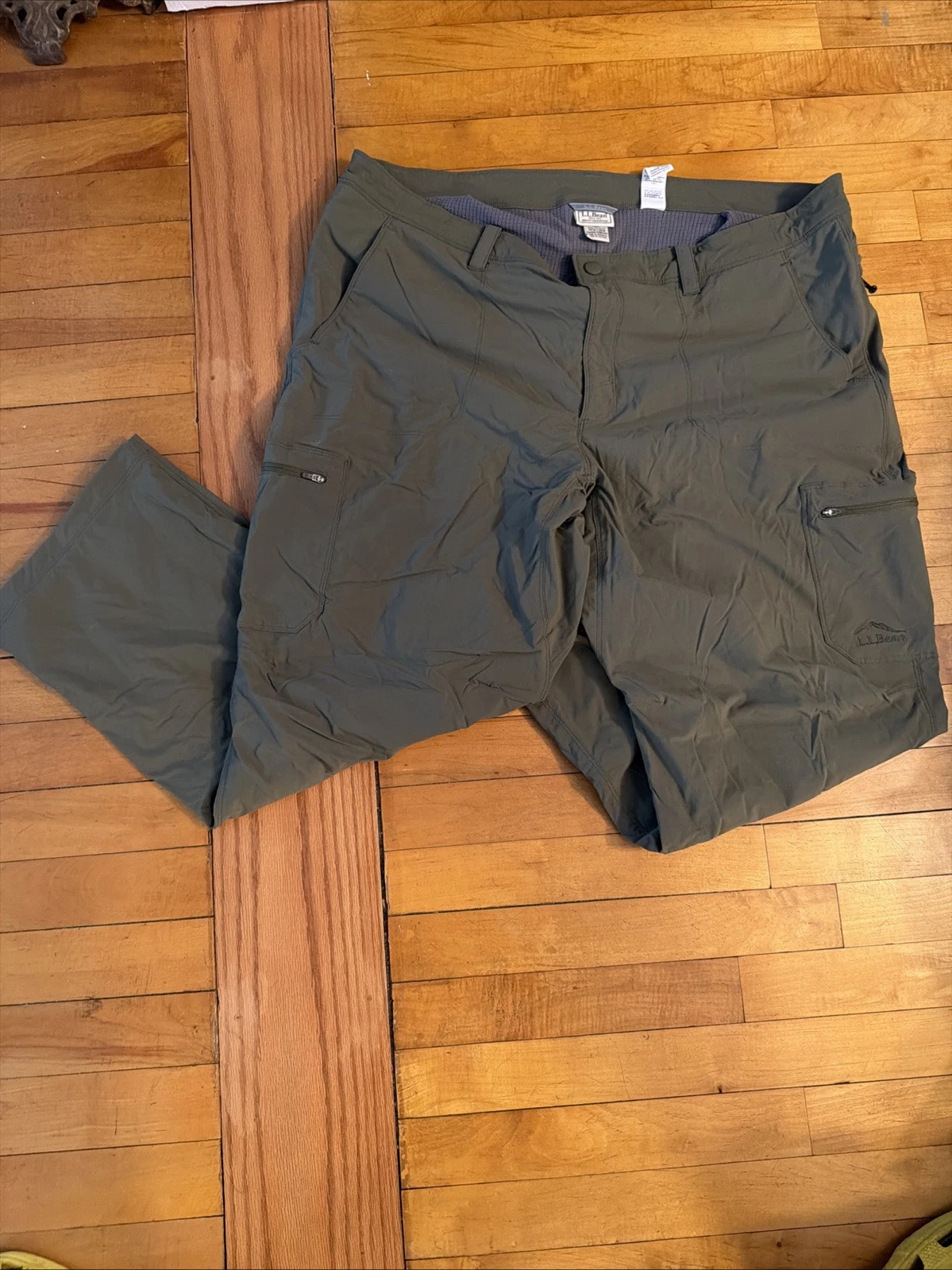 LL Bean Pants Mens 40x29 Cresta Fleece Lined Hiking Quick dry Sun Protection