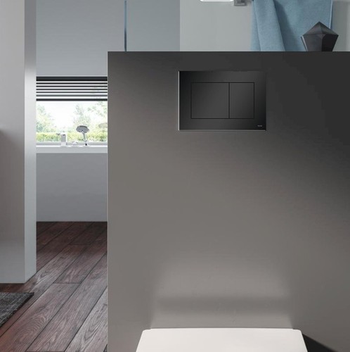WC SET: Vorwandelement TECE + Toilette Rolo Schwarz + Matte +Betätigungsplatte S - Bild 5 von 10
