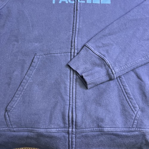 The North Face Full Zip Long Sleeve Hooded Sweater Blue Mens Size Medium - Picture 3 of 8