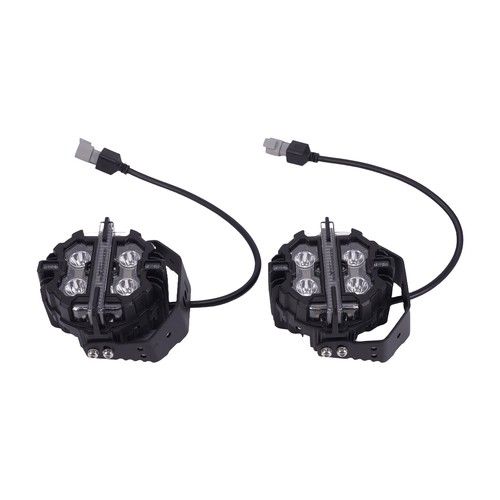 Round 5" LED Light Pods Spot Beam white 6000K Amber 3000K Off Road Light Bar - Imagen 17 de 18