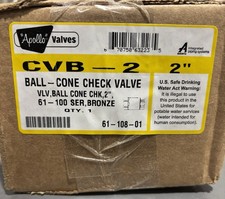 Apollo™ 61-108-01 CVB2 Standard In-Line Ball Cone Check Valve/2 in/FNPT/81 gpm