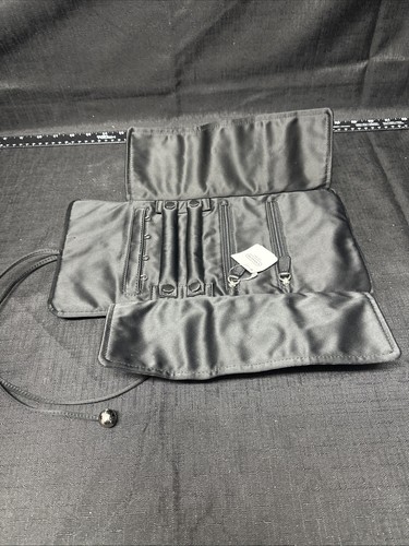 Coach SCHWARZ SATIN SCHMUCK ROLLENHALTER ORGANIZER NEU MIT ETIKETT D47 - Bild 2 von 4