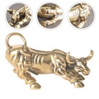 Bull Figurine Handicrafts Decoration Cow Statue Home Bronzed Animal for Desk
