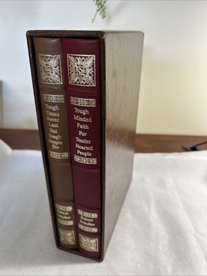 Robert Schuller hardcovers in slipcase, Tough Times/Tough Minded Faith; 1983