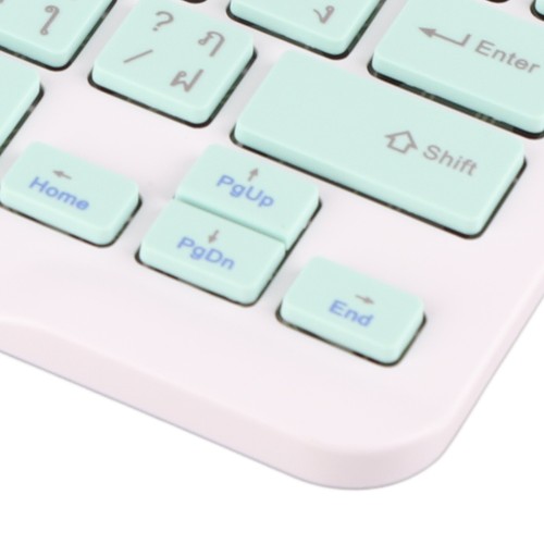 Thai)Wireless Keyboard Keycaps Typewriter Compatible With Universal - Picture 2 of 12