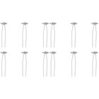 12 stücke Handgemachte Kristall Hairclips dekorativ u Form Haarnadeln Schmuck