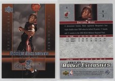 2003-04 Upper Deck Rookie Exclusives Star Rookie Dwyane Wade #5 RC HOF