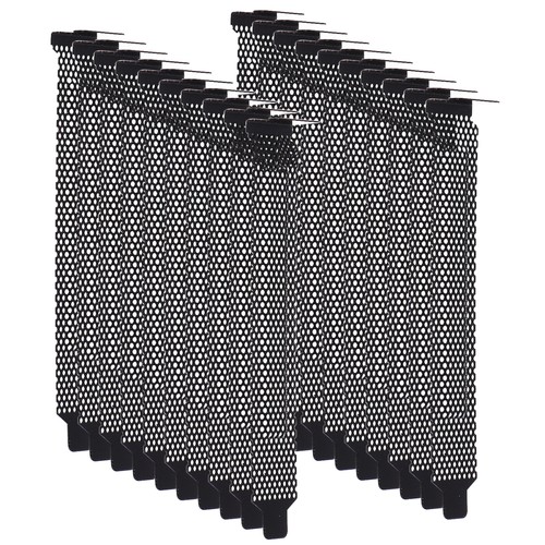 20 PCS Heat Dissipation Dustproof Cover Vented Pci Slot Covers Blanking Plate
