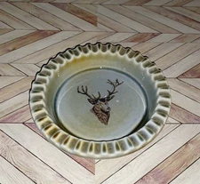 Vintage Ceramic Buck Elk Deer Antler Hunter Ash Tray Ireland By Wade Co. Armagh