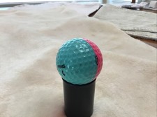 Vintage Ping Karsten Two Tone Pink  Teal / Aqua 4 Golf Ball