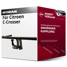 Für Citroen C-Crosser EP/... (Auto Hak) Anhängerkupplung horizontal abnehmbar