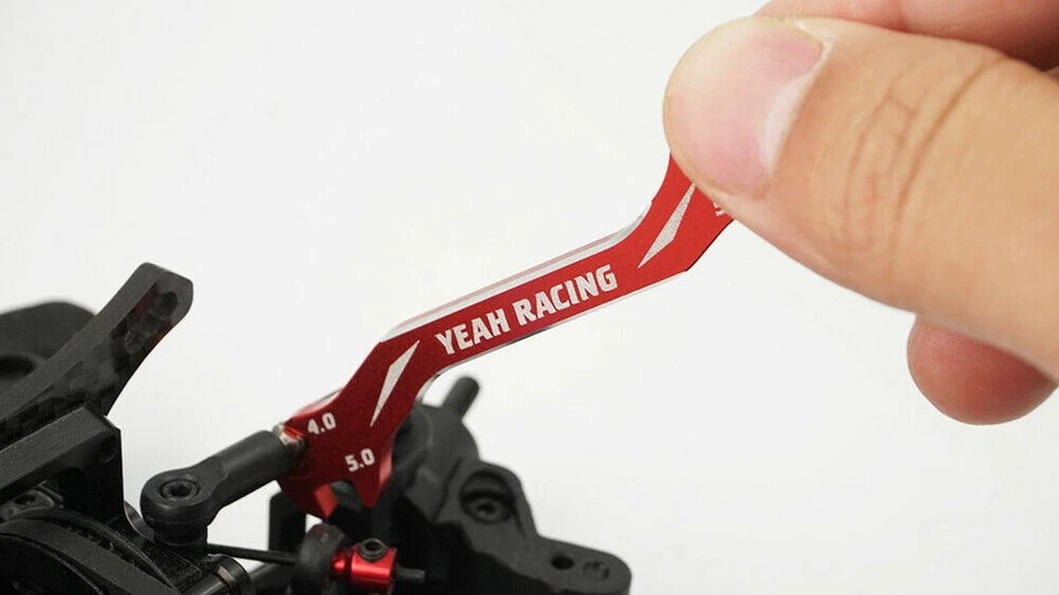 YEAH RACING - 3/4/5/5,5mm SPEZIAL EINSTELLWERKZEUG SPURSTANGEN  ROT # YT-0197RD - Bild 3 von 4