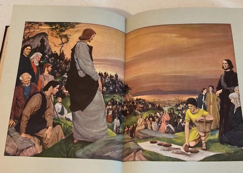 The Greatest Story Ever Told by Oursler Jesus Paintings 1949 Leather HC Book VTG - Picture 19 of 24