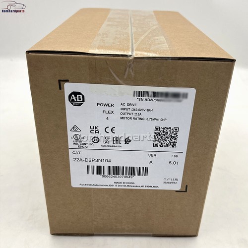 AB 22A-D2P3N104 PowerFlex 4 0.75 kW 1 HP AC Drive New Factory Sealed US Free Tax - Picture 5 of 7