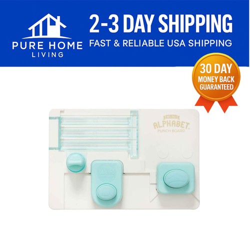 Versatile Mini Alphabet Punch Board for Unique Card Making & Scrapbooking