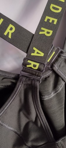 UNDER ARMOUR SIZE L LINDWORM GREEN FITTED SEW-IN PADS WIRELESS BACK CLOSE BRA... - Picture 11 of 15