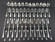 WMF WÜRZBURGER GRAVUR Cromargan Besteck 11 Personen Menübesteck 45 tlg