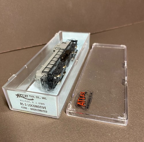 ATLAS N SCALE 4200 Alco RS-3 RS3 UNDECORATED IN BOX RUNS WELL - Picture 2 of 6