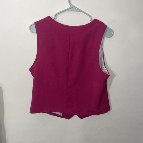 Chaleco Tuliea Mujer Talla XL Rosa Fucsia Sin Mangas Carrera sin pantalones solo chaleco - Imagen 3 de 3