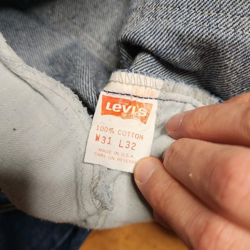 Jeans vintage Levi’s anni 70 arancione tab denim 536 uomo taglia 31x32 etichetta (30x32) USA - Foto 8 di 16