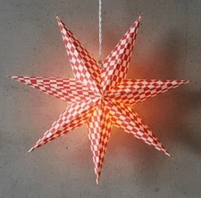 IKEA STRALA STRÅLA Lamp Shade Red White  28" New 906.065.75