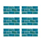 6pcs Selbstkleber Fliesen Wandkleber Küche Badezimmer Wandaufkleber