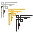 Acrylic Mirror Stickers for Wall Decoration 10CM Set of 6 Stylish Design