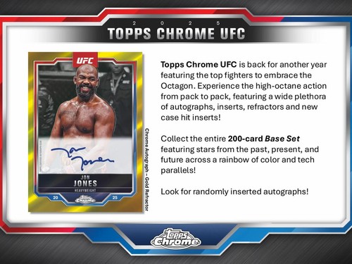 Caja blaster UFC cromada Topps 2025 - Imagen 8 de 11