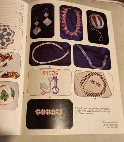 π OLAF Beadwork Patterns No. 3 Paperback Book Vintage 16 Projects Beading Craft - Picture 8 of 9