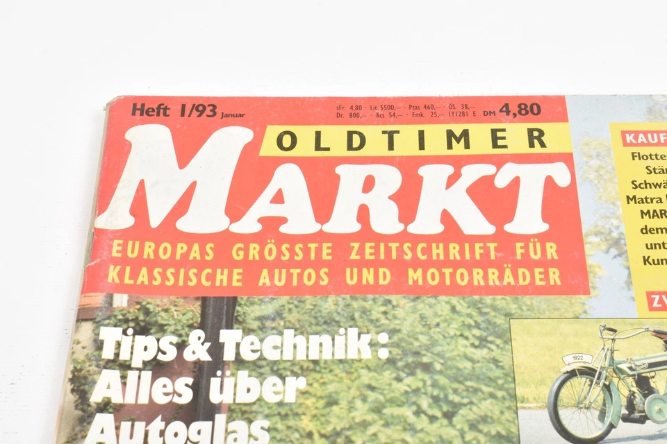 Oldtimer Markt 1/93 - Zeitschrift - Ford P7 - Buick 46C - Bild 2 von 3