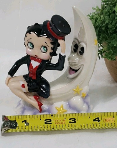 Vtg Moonstruck Betty Boop Salt & Pepper Shakers Limited Edition No Box EXCELLENT - Picture 12 of 13