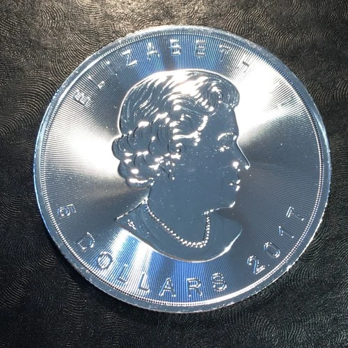 1oz Silver Bullion 2017 Canada Silver Maple Leaf From Orig Roll WE COMBINE SHIPe