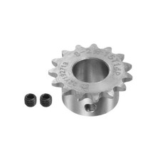 B Type Roller Chain Sprocket 15 Teeth 14mm Bore Stainless Steel Motor Drive Gear