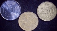 Lebanon - Trio - 1969 25 Piastres, 2012 250 Livres & 2017 500 Livres