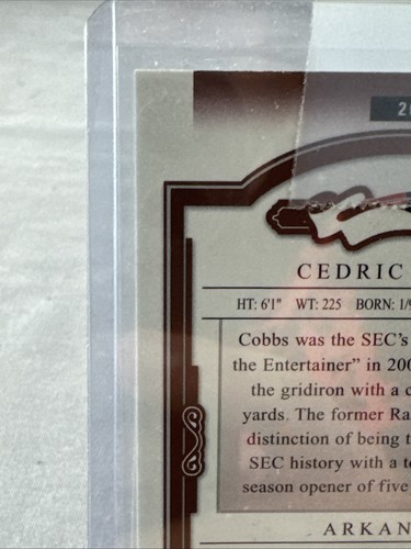 Cedric Cobbs 2004 Donruss Classics Significant Signatures Platinum #208 - Picture 12 of 21
