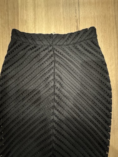 ALLY Black pencil skirt with a touch of glamour #glamourpencilskirt Size 6: - Picture 5 of 9