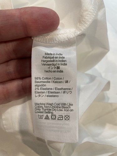 J. Crew Factory Collared short-sleeve tie-waist mini dress white 4 NWT - Picture 9 of 9