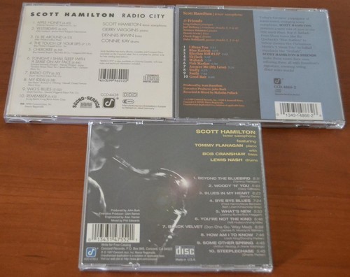 Scott Hamilton 3 CD Bundle - After Hours / Blues, Bop & Ballads / Radio City - Picture 2 of 4