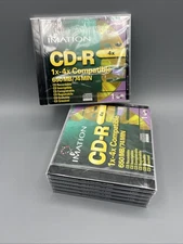6 Imation CD-R 74 Min 650 MB Recordable Discs New Old Stock Sealed 1x-4x