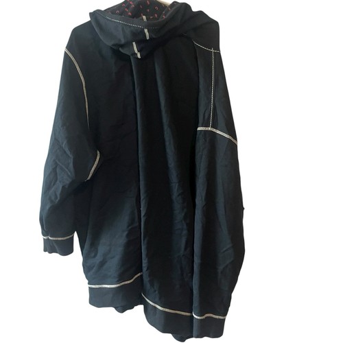 Y2K True Religion Distressed Black Sweatshirt Hoodie Big T Men’s Size 6XL - Picture 6 of 7