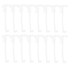 30 Stück Mini-Volant-Clips, versteckt, transparenter Kunststoff, Ersatzclips,