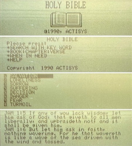 Sharp OZ-8C01 «Holy Bible» card for OZ/IQ electronic organizer - Afbeelding 3 van 3