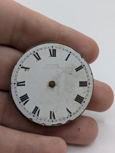 Reloj Bolsillo Vintage Salmon St Colomb Movimiento Suizo Para Piezas/Reparaciones 43.90mm - Imagen 1 de 11