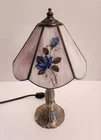 Vintage Tiffa-Mini Tiffany Style Stained Glass Table Lamp, Meyda L&L WMC