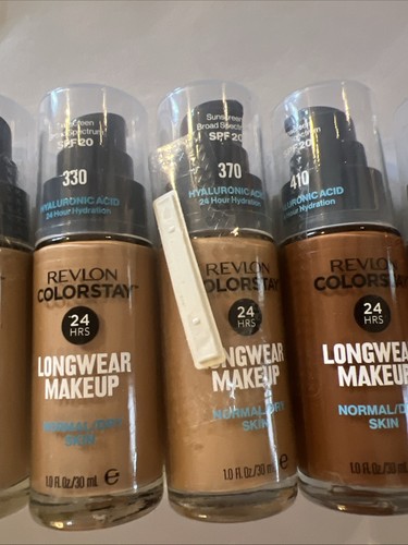 Revlon ColorStay Makeup PUMP, Normal/Dry Skin~7 Pack~ New Sealed~Mixed Shades - Picture 3 of 6