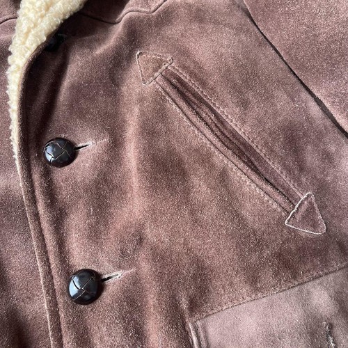 Schott Vintage Western Suede Rancher Jacket Brown 80s Used - Picture 8 of 8