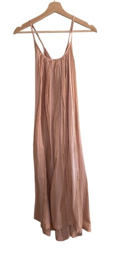 Pink Chicken Andie Pink Mellow Rose Stripe Cotton Maxi Dress Size XS New - Picture 3 of 13