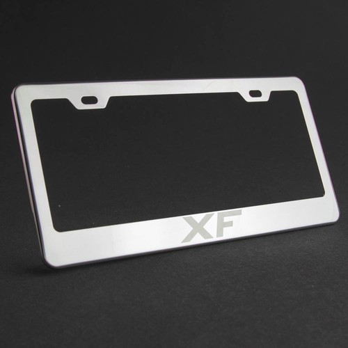 XF Laser Engraved Polish Stainless Steel License Plate Frame Chrome Screw Cap - Imagen 9 de 12