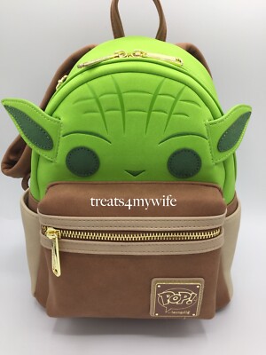 Loungefly Star Wars Yoda Cosplay Mini Backpack Green Retired EUC The Mandalorian Grogu Cosplay Mini Backpack | Loungefly main image 3