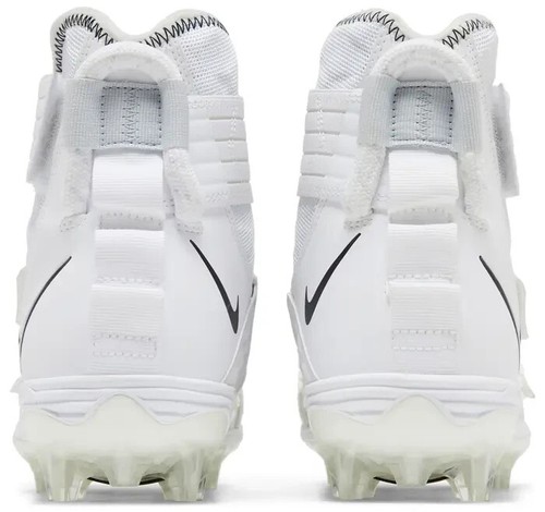Nike Force Savage Elite 2 White Black Football Cleats Men's Size 9 AH3999-100 - Picture 4 of 5